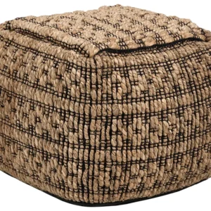 Ergonômico de Alta Qualidade Pufe em juta creme 40 x 40 cm MABULA