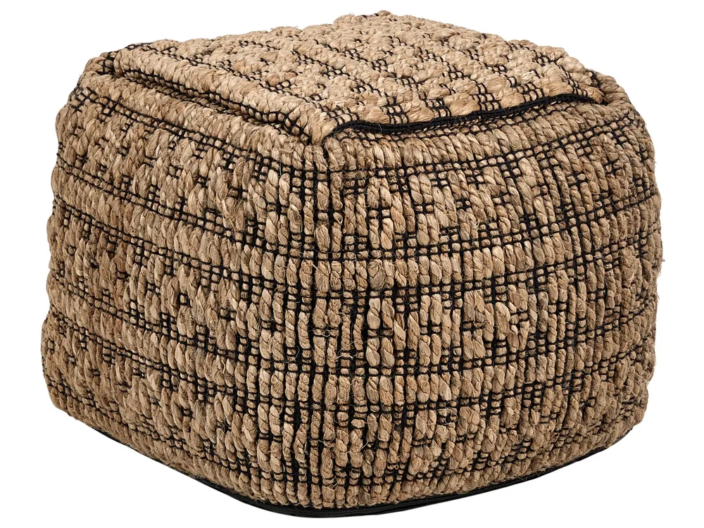 Ergonômico de Alta Qualidade Pufe em juta creme 40 x 40 cm MABULA