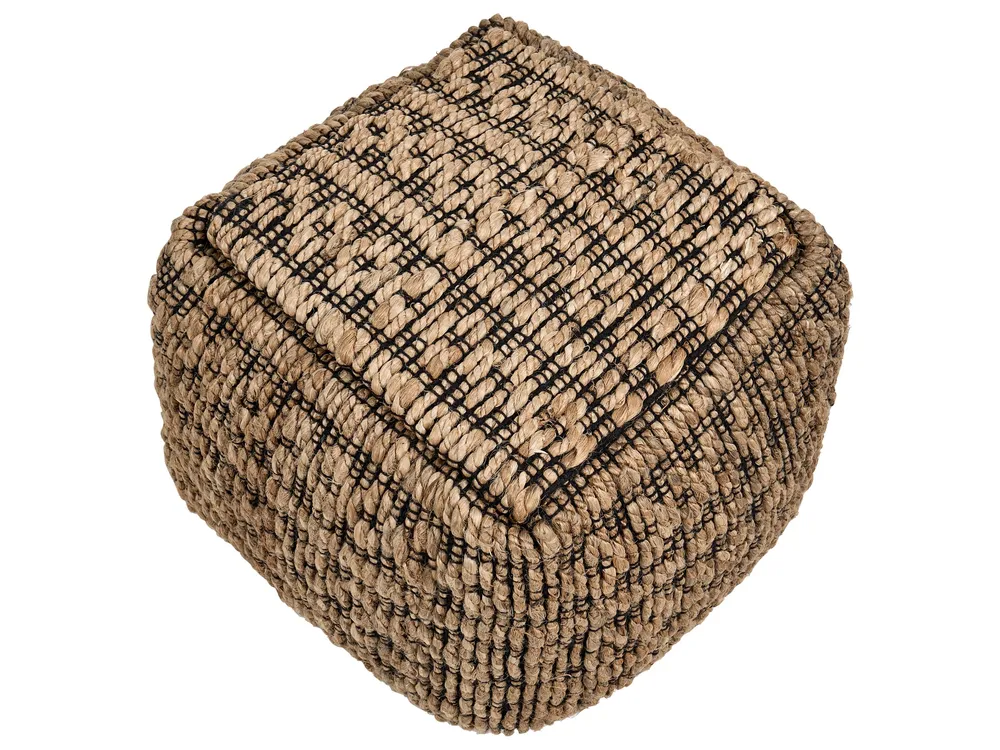 Ergonômico de Alta Qualidade Pufe em juta creme 40 x 40 cm MABULA