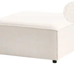Ergonômico de Alta Qualidade Repousa-pés em tecido bouclé branco APRICA
