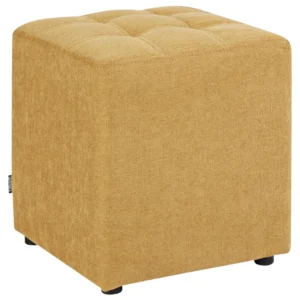 Fabric Footstool Mostarda KANSAS