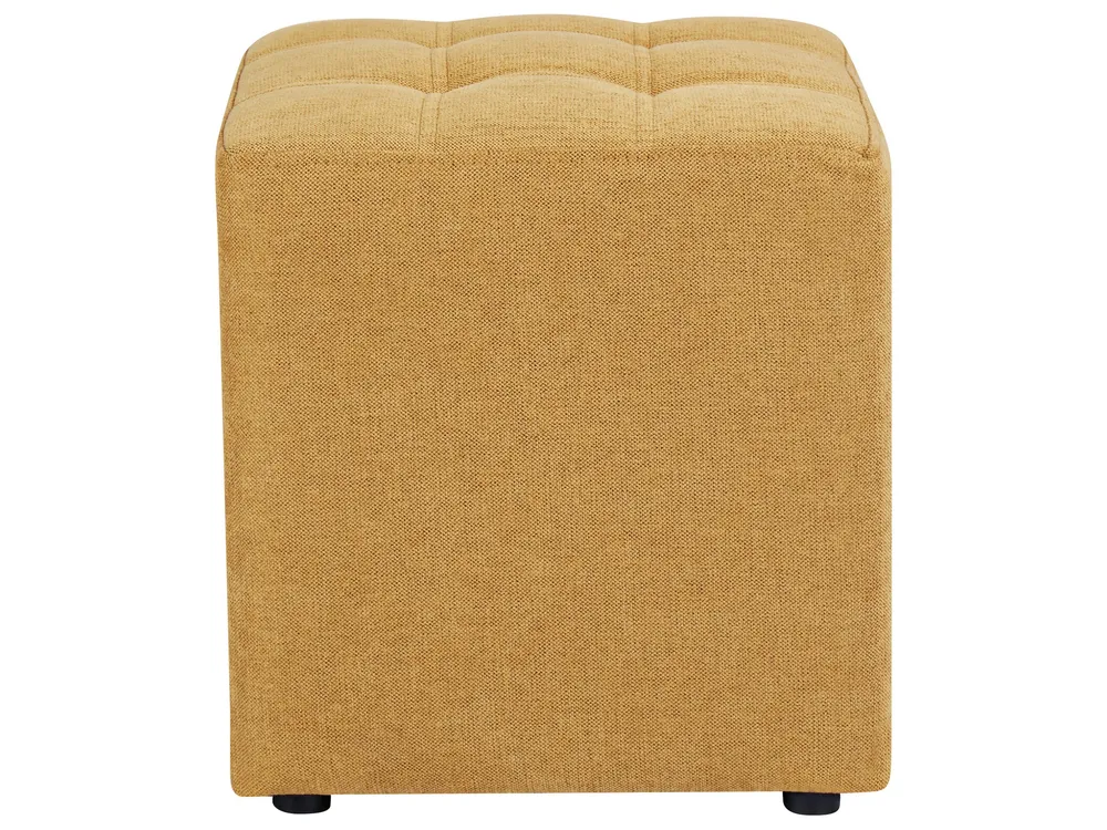 Fabric Footstool Mostarda KANSAS