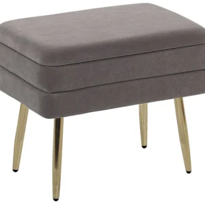 Mesa de Air Hockey Bedroom Storage Bench Grey ODESSA