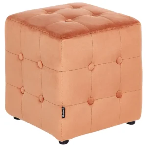 Mesa de Poker Velvet Pouffe Laranja WISCONSIN