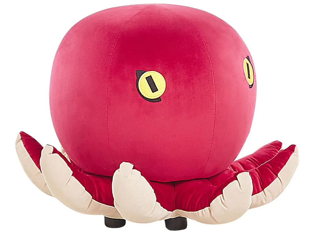 Mesa de Sinuca Tamborete com motivo de polvo em veludo vermelho OCTOPUS