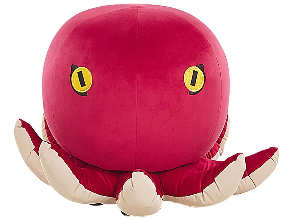 Mesa de Sinuca Tamborete com motivo de polvo em veludo vermelho OCTOPUS