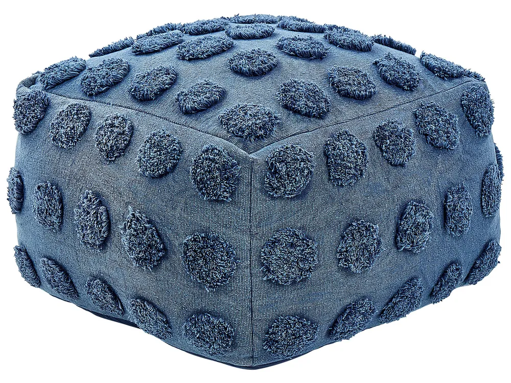 Móvel para Console Pufe de algodão azul 50 x 50 x 35 cm VISHVI