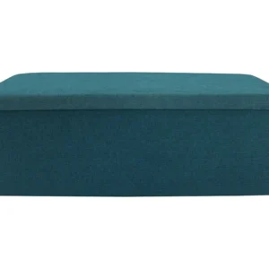 Móvel para Console Rebecca Mobili Assento Otomano Dobrável Azul Visível 38x110x38