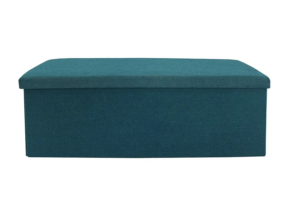 Móvel para Console Rebecca Mobili Assento Otomano Dobrável Azul Visível 38x110x38