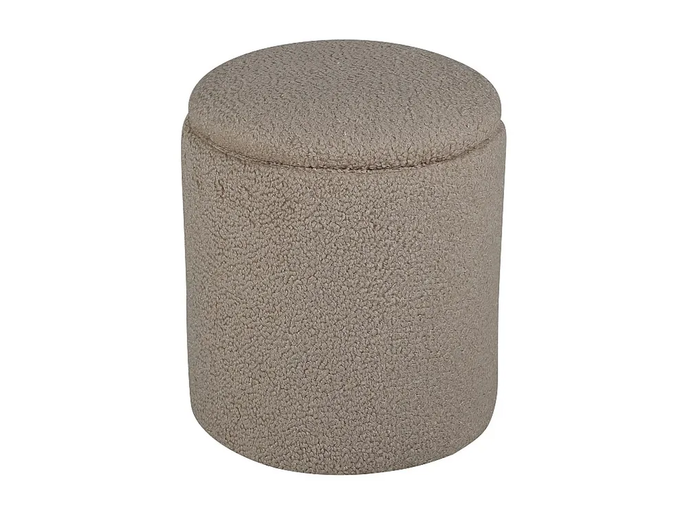 Puff LIMPEN P 1NOS 32x32x40 Bege Estofamento em Couro Sintético
