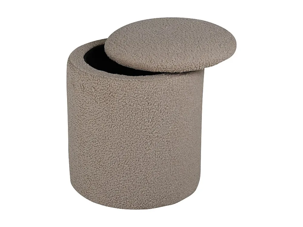 Puff LIMPEN P 1NOS 32x32x40 Bege Estofamento em Couro Sintético