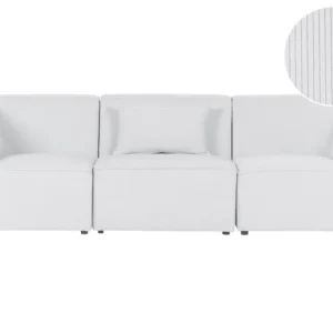 3 Seater Modular Jumbo Cord Sofa Off Neve LEMVIG Dimensões Profissionais