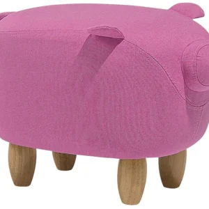Tamborete em tecido rosa PIGGY Edição Gamer Pro