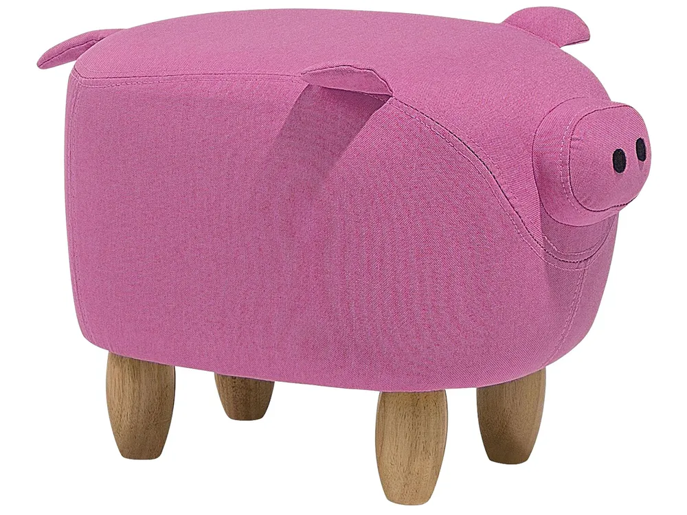 Tamborete em tecido rosa PIGGY Edição Gamer Pro