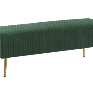 Velvet Bedroom Bench Green PATERSON