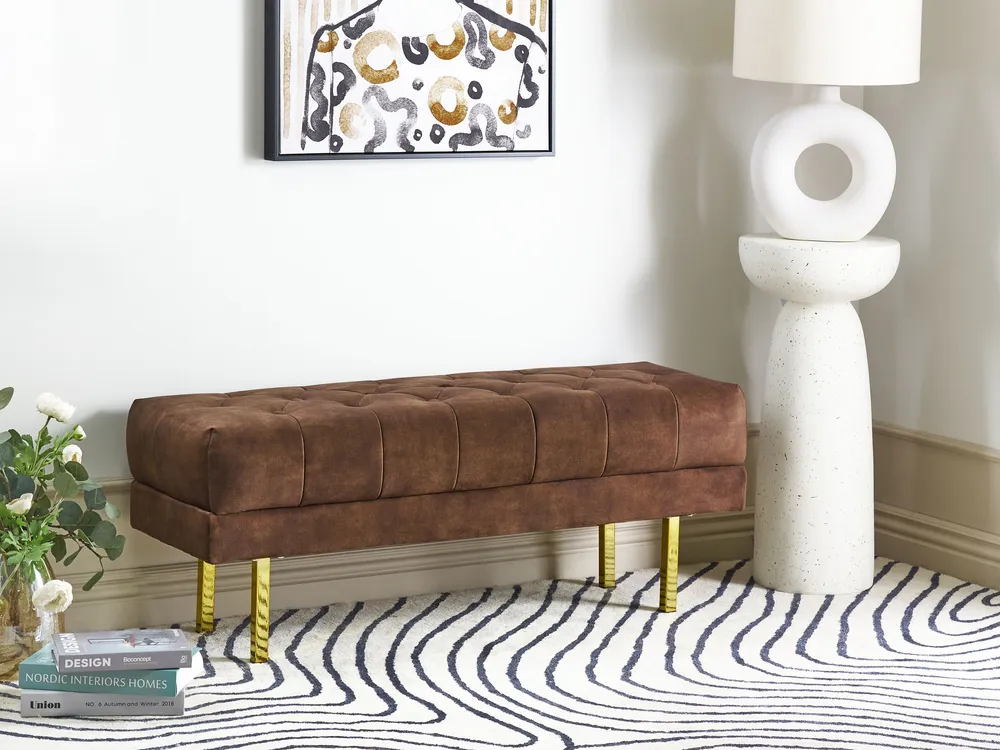Velvet Bench Brown ROSEVILLE