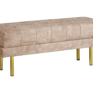 Velvet Bench Taupe ROSEVILLE