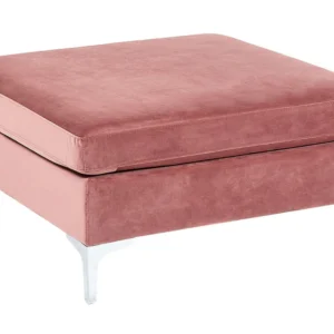 Velvet Ottoman Pink EVJA