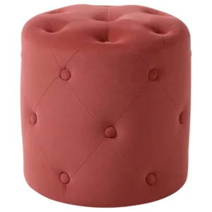 Velvet Pouffe Burgundy COROLLA