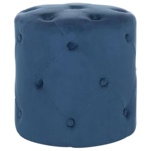 Velvet Pouffe Dark Blue COROLLA
