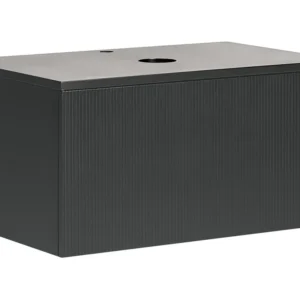 Bathroom Wall Mounted Cabinet 80 x 52 cm Negro ALZIRA