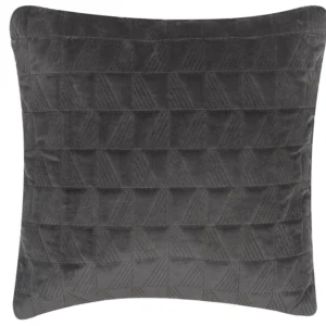 Almofada decorativa algodão cinzento com relevo 45 x 45 cm LALAM