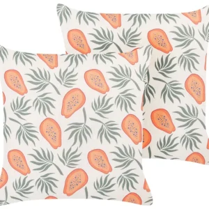 Conjunto de 2 almofadas decorativas multicolores 45 x 45 cm AVENS