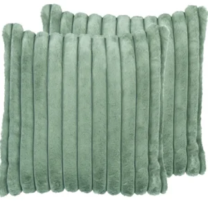 Conjunto de 2 almofadas decorativas verdes 45 x 45 cm RAKYA