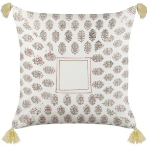 Cotton Cushion Geometric Pattern Tassels 45 x 45 cm Multicolour SETOSA