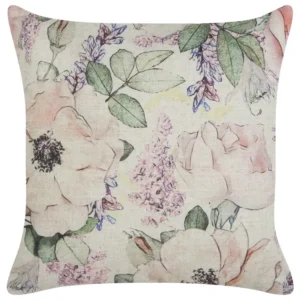 Cushion Floral Pattern 45 x 45 cm Violet ZAHRIYE