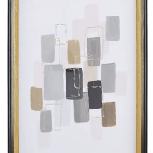 Framed Wall Print AREZA Rectangular 30 x 40 cm Abstract Multicolour