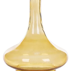 Jarro decorativo PANEER criado à mão Vidro Amarelo