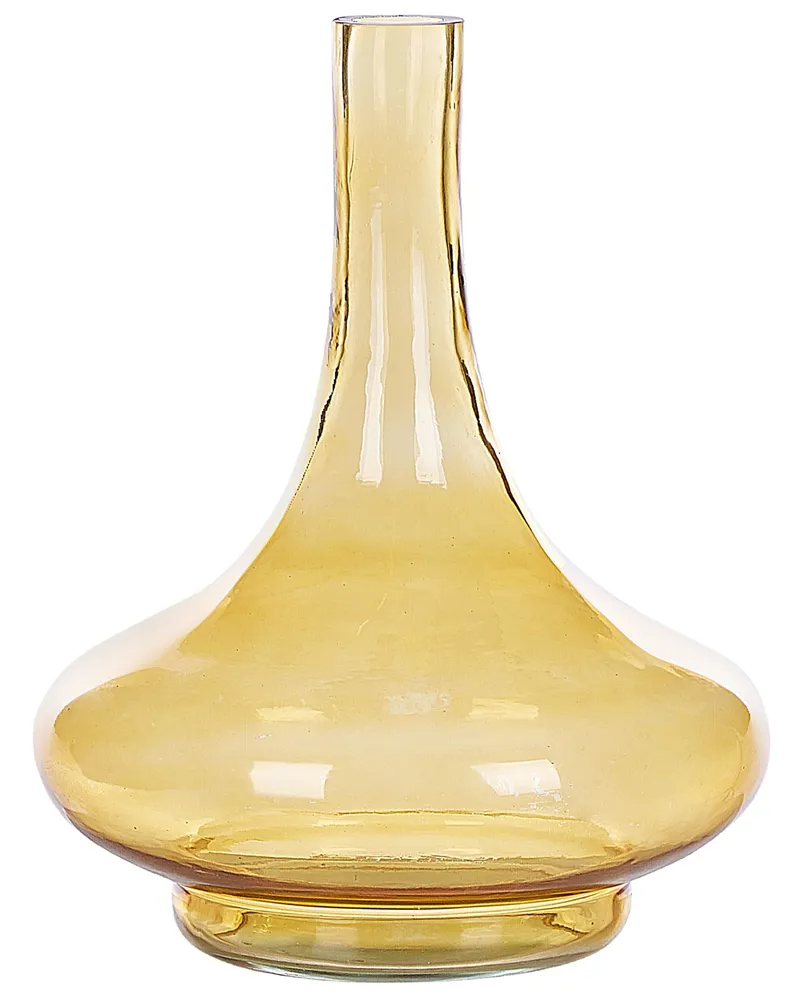Jarro decorativo PANEER criado à mão Vidro Amarelo