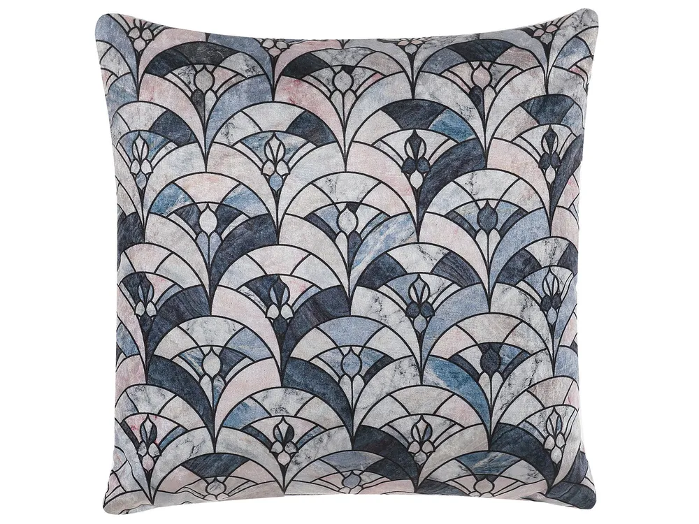 Set 2 Cushions Geometric Pattern 45 x 45 cm Multicolour KOODAL