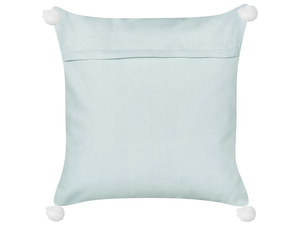 Velvet Cushion Seashell Motif 45 x 45 cm Cobalto LEATHESIA