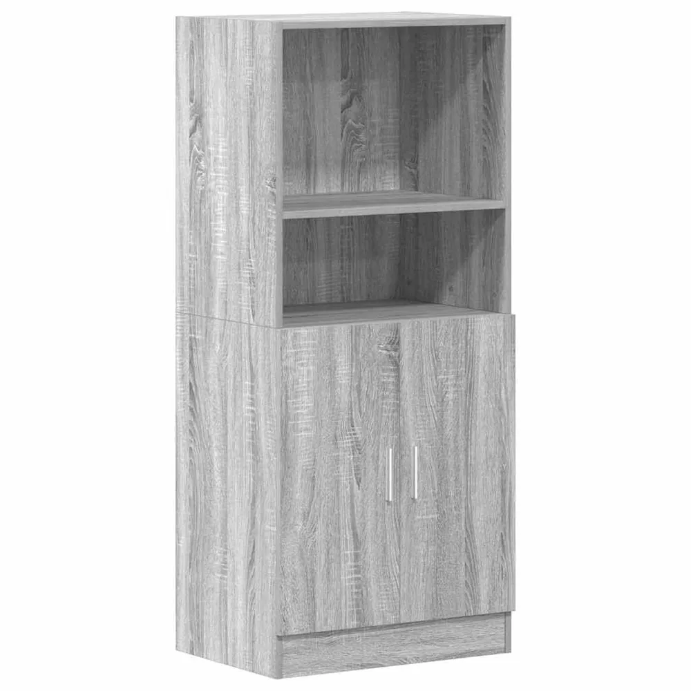 Armário cozinha 57x41,5x131,5 cm derivados madeira sonoma cinza