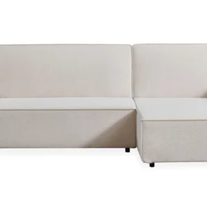 Conjunto de Formas Sofá de canto convertível Passerel Tecido bouclette creme