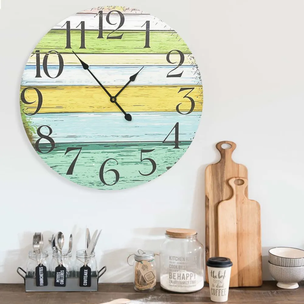 Relógio de Alta Qualidade Relógio de parede 60 cm MDF multicor