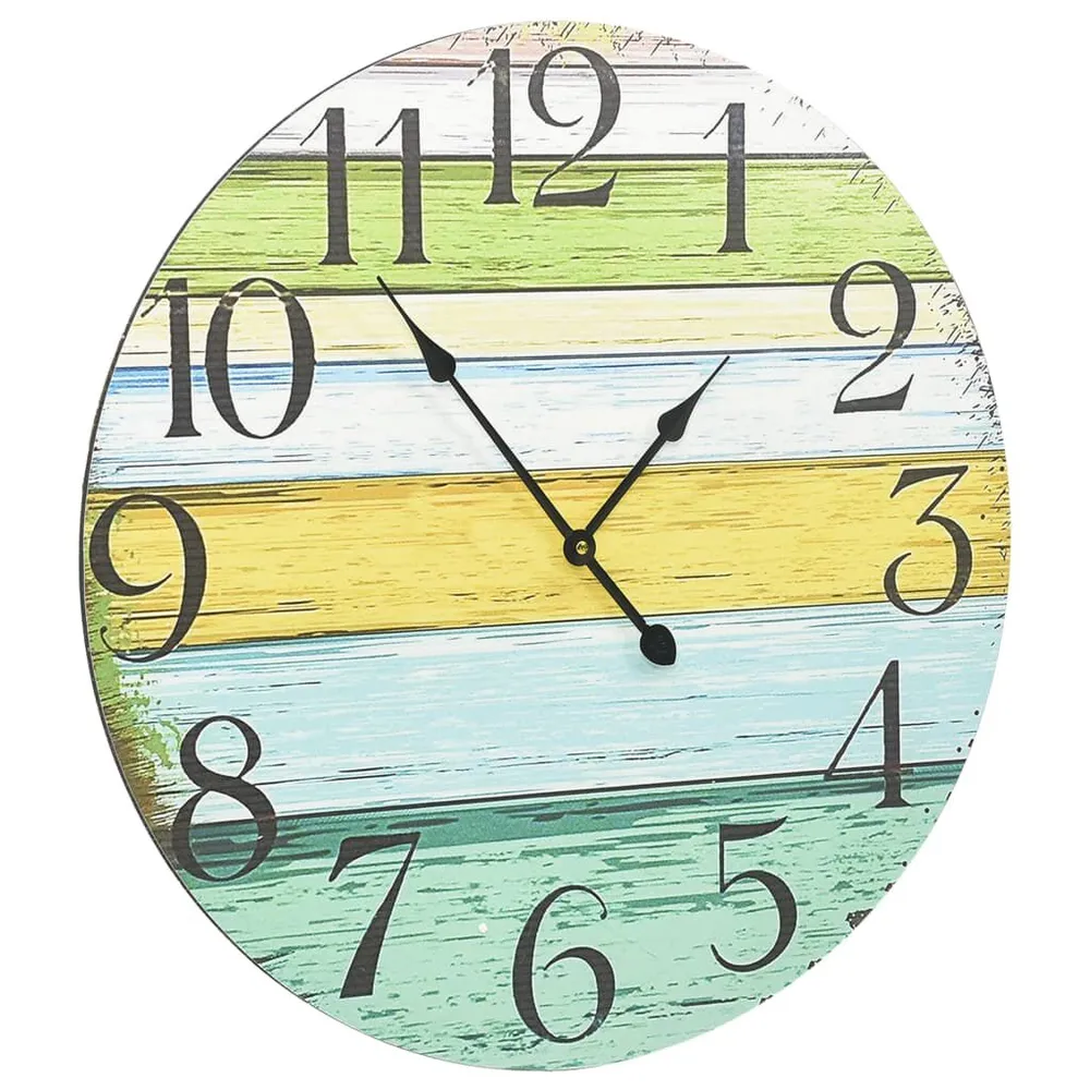 Relógio de Alta Qualidade Relógio de parede 60 cm MDF multicor