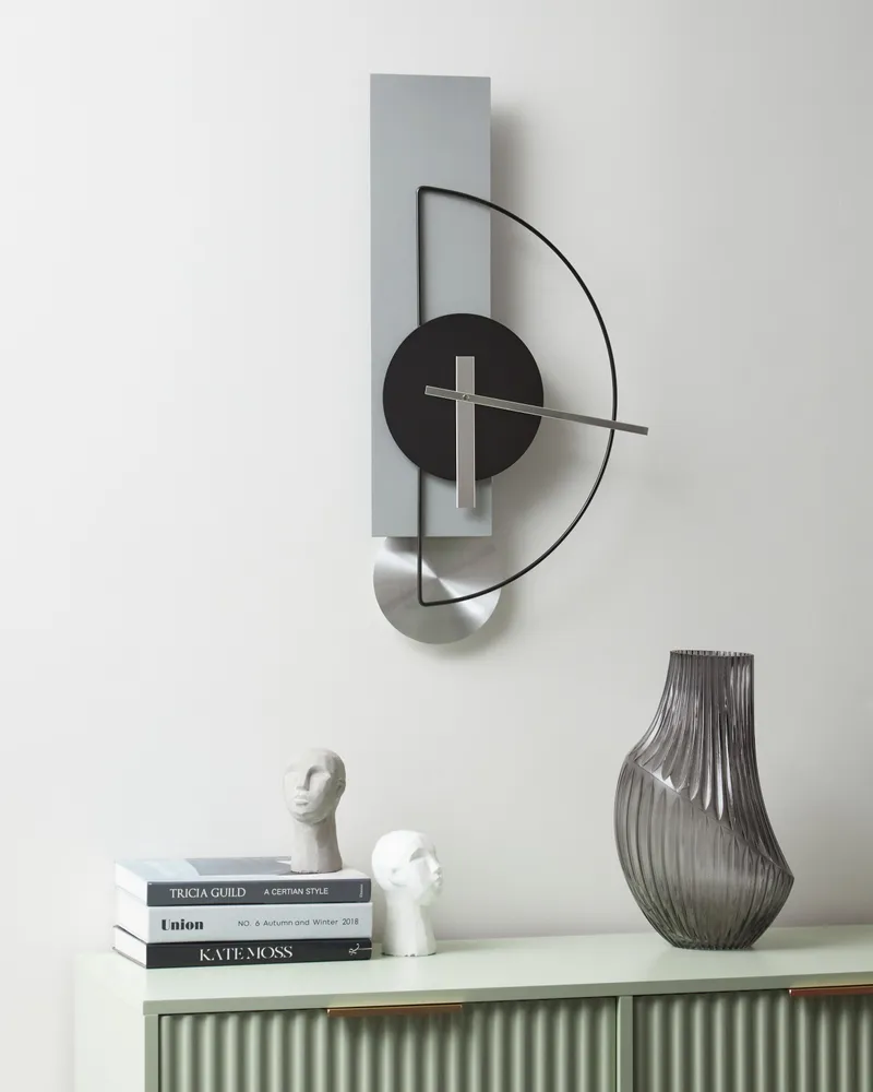 Wall Clock 31 x 63 cm Grey CEVINS