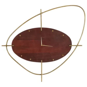Wall Clock 62 x 69 cm Dark Wood RAPTI
