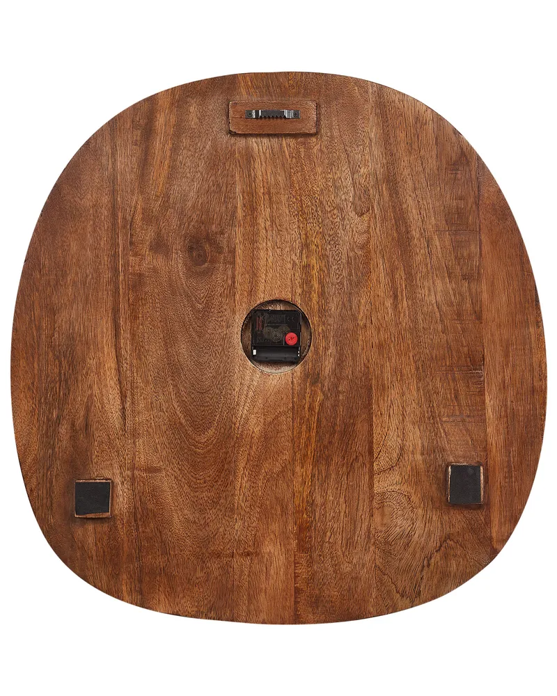 Wall Clock 59 x 60 cm Dark Wood TAPTI