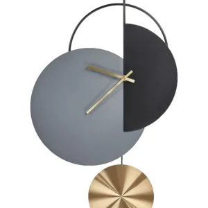 Wall Clock 32 x 60 cm Grey NENDAZ