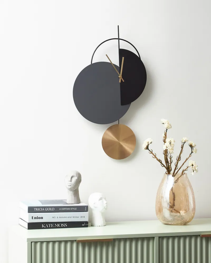 Wall Clock 32 x 60 cm Grey NENDAZ