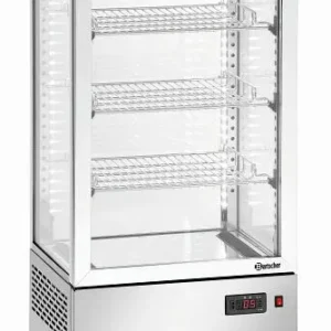 Mini vitrine refrigerada Bartscher 78 l, ço inoxidável, 700478G