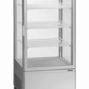 Mini vitrine refrigerada Bartscher 78 l, prata, 700778G