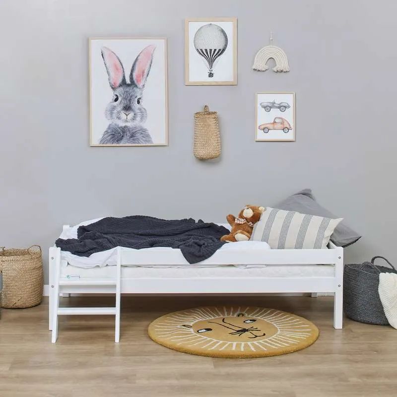 Kid'oh Cama infantil - 70x160 cm - Branco Lavável 60°C