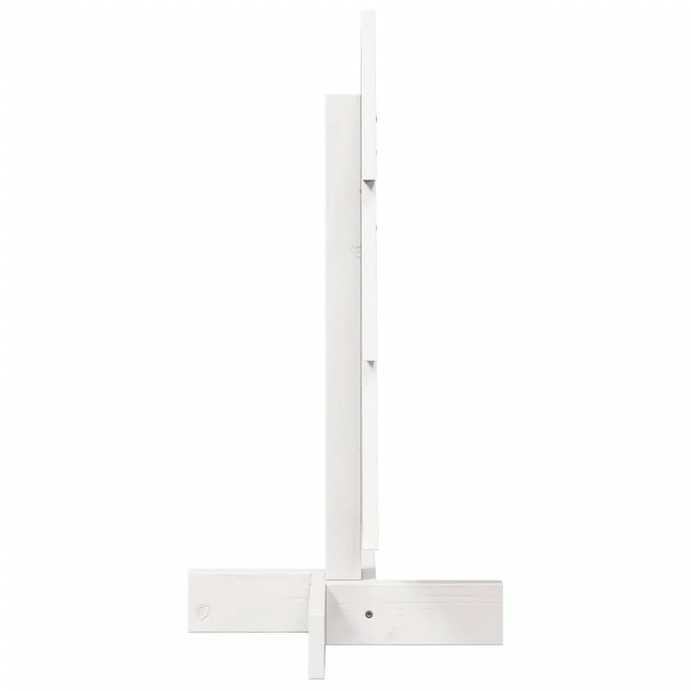 Planta Artificial em Vaso Árvore Natal decorativa 60 cm madeira de pinho maciç branco