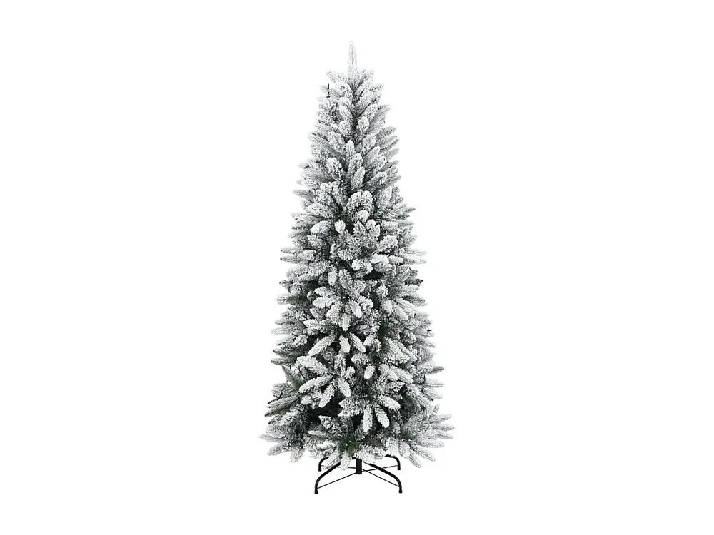 Realista de Alta Qualidade Árvore de Natal artificial com 150 luzes LED e neve 150 cm