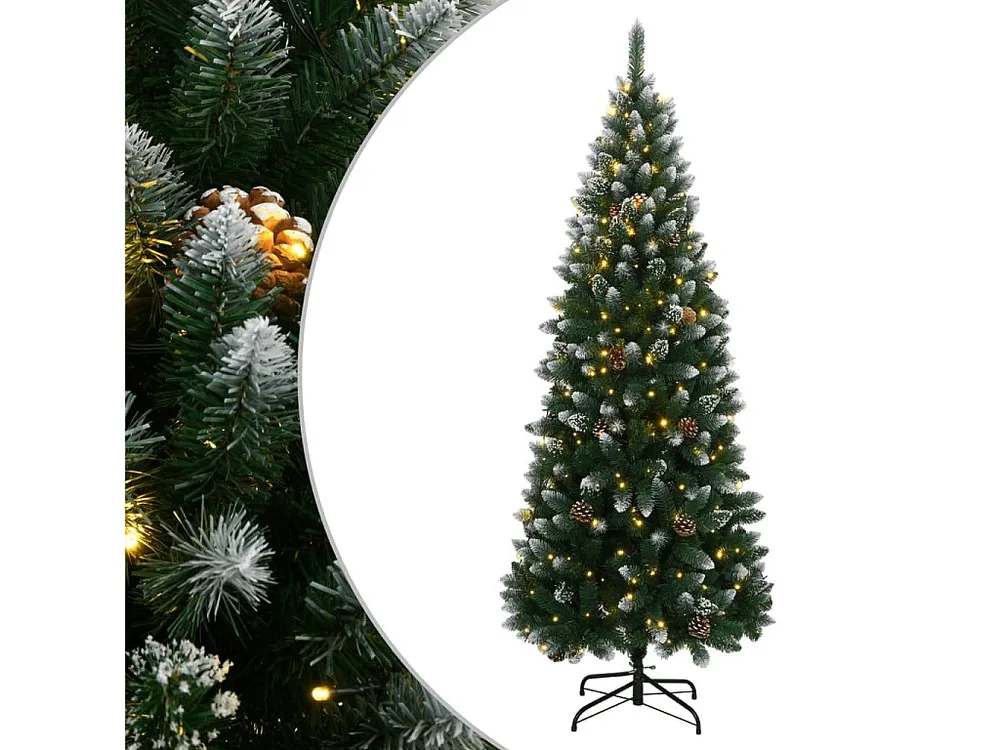 Árvore de Natal artificial com 150 luzes LED 120 cm Ideal para Decoração de Casa
